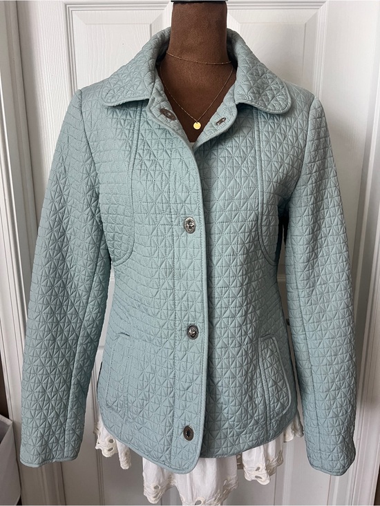 Gallery Jackets & Blazers - Gallery Quilted Blue Jacket